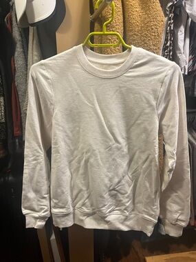 Classic White Crewneck Sweatshirt - Women